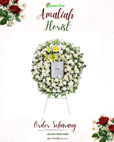 Krans Bunga Duka Cita di Afe Taduma